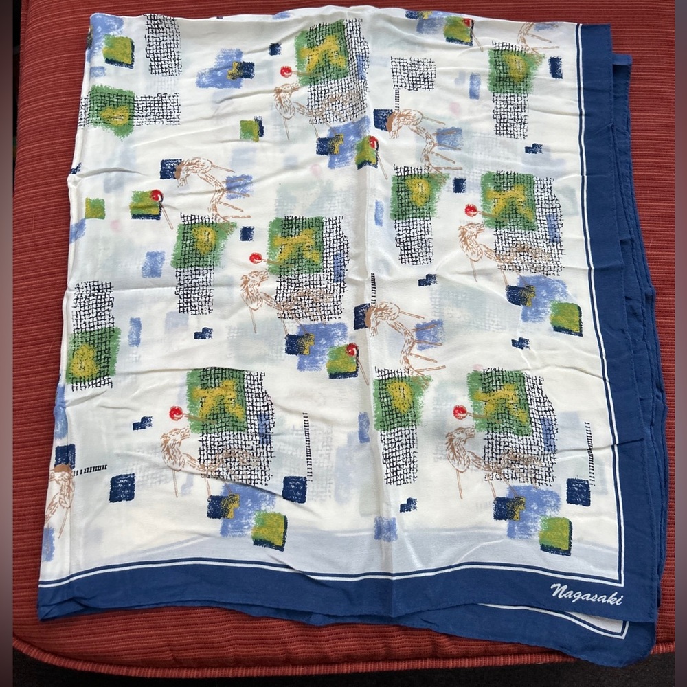 Nagasaki Ladies 32X34 Silk Scarf